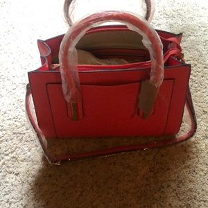 orange/melon colored purse